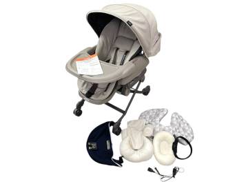 1円スタート コンビ ネムリラ AUTO SWING BEDi EG 電動スウィングチェア ランクC 付属品あり ベビー用品 ハイロー＆チェア