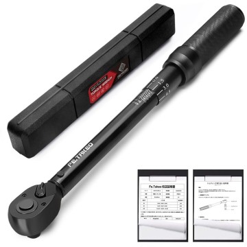 プレセット型 トルクレンチ 12.7mm (1/2インチ) 25-220N・m タイヤ交換 車 工具 専用ハードケース付き セット 正逆回転可能 NLB-12BM