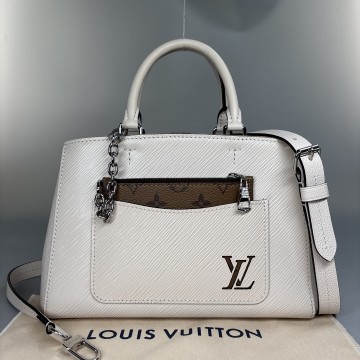 1円 新品同様 Louis Vuitton ルイヴィトン エピ マレル トート BB M20520 ハンドバッグ ショルダーバッグ 2way クレーム 保存袋 レディース