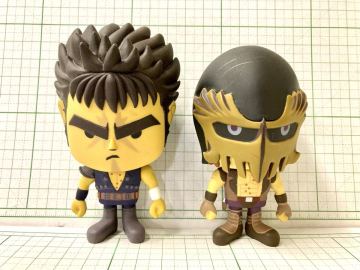 ケンシロウ　ジャギ　北斗の拳　25周年　7Artist ソフビ　フィギュア　中古ジャンク　詳細不明　プライズ　非売品　レア　希少　ラオウ