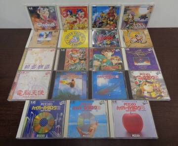 【当時物・希少】★ PCE PC SUPER CD-ROM2 アルナムの牙 ザナドゥ 初恋物語 秘密の花園 他 帯付き有 動作未確認の為ジャンク品 ★