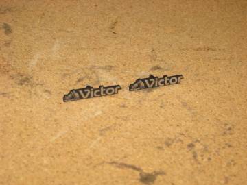 ☆彡VICTOR★ニッパー★スピーカーエンブレム★小型★ペア★