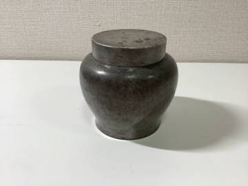 8767◆すず 錫 清課堂 錫製 茶壺 茶心壺 茶道具 煎茶 茶道具 約395.4ｇ 長期保管品 ※写真をご確認下さい