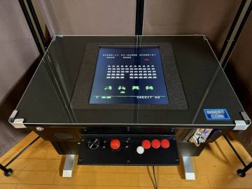 アーケードテーブル筐体　１９インチ液晶フルレストア品（６０in1カスタム）パドルコントローラー付き