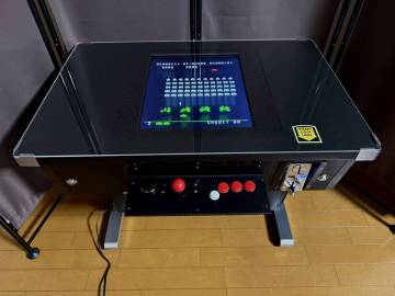 アーケードテーブル筐体　１９インチ液晶フルレストア品（６０in1カスタム）パドルコントローラー付き
