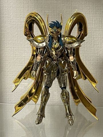 【1円～】バンダイ 聖闘士聖衣神話EX 聖闘士星矢 アクエリアスカミュ (神聖衣) 水瓶座 約180mm ABS&PVC&ダイキャスト製 可動　【箱無し】