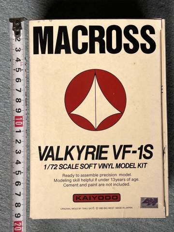 海洋堂 1/72VF-1Sバトロイドバルキリー 超時空要塞マクロス ガレージキット ソフトビニール 中古 組立途中