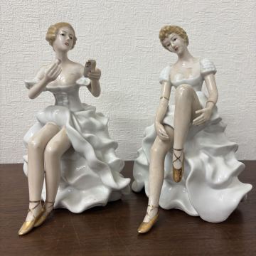 寺222 置物 陶器 フィギュリン インテリア 陶器人形 リヤドロ LLADRO ビンテージ バレリーナ 人形