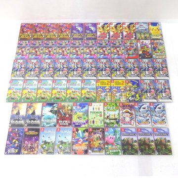 ★中古★Nintendo Switchソフト まとめ売り 計64本 (ポケモン/マリオ/スマブラ/あつ森/ゼルダ/マイクラ他)★【GM646】