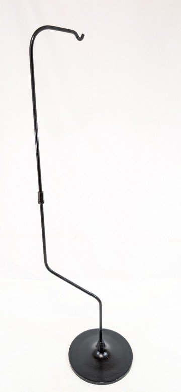 【未使用】 花瓶 花器 花入 華道 いけばな 池坊 花入れ フラワーベース 陶器 フラワーアレンジメント スタンド 吊り下げ器 吊り台 鉄製 46