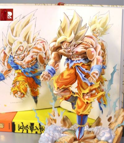 第325話「すべての終わり」ドラゴンボールフィギュア超サイヤ人 孫悟空リペイント次元彩色 2D 