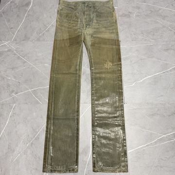 【名作!!】【超希少アーカイブ!!】Dior HOMME　ディオールオム　エディ期 ラスターコーティング デニム サイズ30　アイスブルー　Y2K