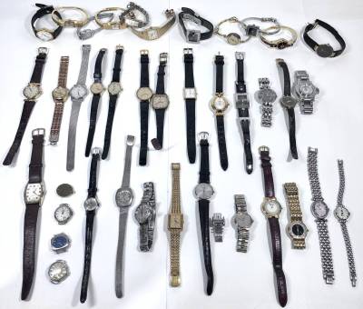 【1スタ・ジャンク】スイス製腕時計39点 レディース クォーツ 機械式 オメガ ロンジン ラドー ウォルサム フェンディ ディオール グッチ 他