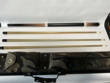 マクウォーター1484 macworter 3シャフト1バット　プレイキュー　中古キューケース入り発送