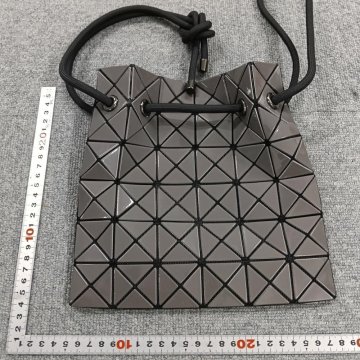BAOBAO グレー 幾何学模様 巾着バッグ 3358310