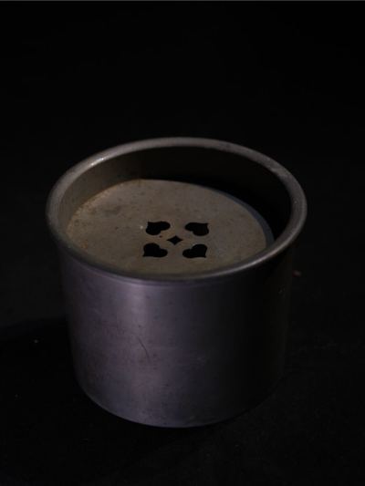 煎茶道具 古錫 建水 在銘 骨董 唐物 古美術