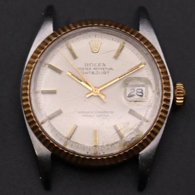 ロレックス デイトジャスト 自動巻き オートマチック 腕時計 Ref.1601 cal.1570 フェイスのみ メンズ 稼働品 ROLEX