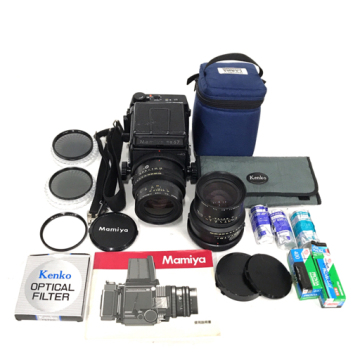 Mamiya RB67 PROFESSIONAL SD f=90mm 1:3.5 L f=65mm 1:4 L 中判 フィルムカメラ マミヤ ジャンク QG114-16
