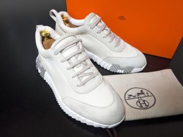 使用僅か エルメス 42 HERMES バウンシング コンビレザースニーカー 箱付 1034