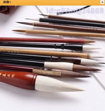 Jy2637: 中国筆 11本 セット 書道 ブラシ 絵画 ペン 中国 筆 鳥風景 水墨画 高級 ブラシペン 習字 ふで 美術品 美品 文房具 毛筆 まとめて