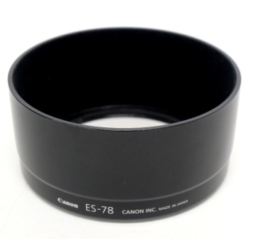 M027Mちょる☆Canon キヤノン ES-78 EF50mm F1.2L USM用 レンズフード★カメラ アクセサリー