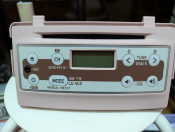 ミラココア　純正オーディオ　ピンク