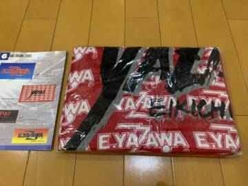 ＜未開封・新品＞　矢沢永吉　ビーチタオル（リトルロゴ＆フデ）レッド