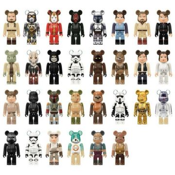 BE@RBRICK ベアブリック スターウォーズ STAR WARS Happyくじ ベアブリック賞30種 ディスプレイセット