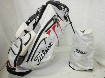 Titleist★タイトリスト★9.0型★軽量★中古★スタンド(WH×BK)ゴルフ キャディバック