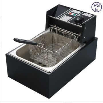 100V 電気フライヤー 卓上フライヤー　揚げ物器 ミニフライヤー　温度調節 6L 揚げ物 家庭用フライヤー　業務用フライヤー