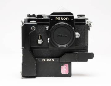 ★稀少　アポロ型　ニコンF　ブラック　モータードライブF-36付き