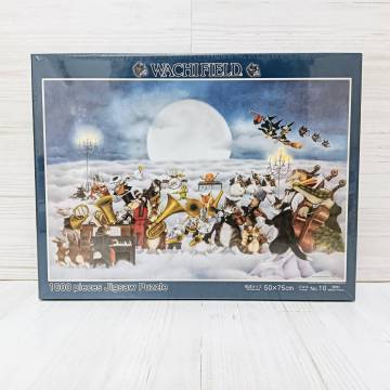 【未開封】やのまん YANOMAN わちふぃーるどの世界 WACHI FIELD 月にきかせる音楽会 ジグソーパズル 1000 ピース 50&times;75cm No. 10-1198