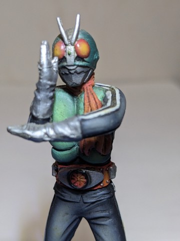 リペイント バンダイ HGシリーズ 仮面ライダー（スペシウム光線ver）キャラクター フィギュア ガシャポン カプセルトイ 玩具 コレクション