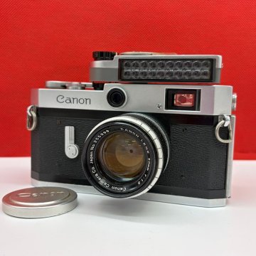 +09 Canon P P型 ポピュレール 50mm F1.8 フィルムカメラ レンジファインダー 現状品 1円スタート キャノン
