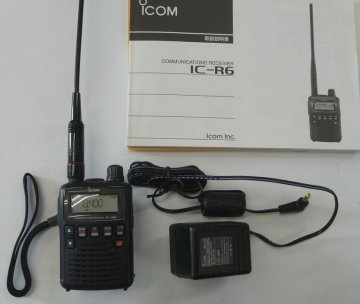 1円スタート　IC-R6 アイコム 広帯域ハンディーレシーバー　中古