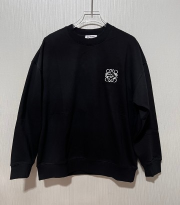 長袖 メンズ パーカー トップス ロエベ XLサイズ 刺繍ロゴ Tシャツ ゆったり コットン 秋服