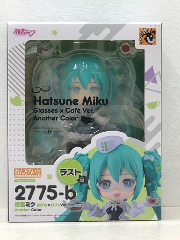 079/X954★初音ミク 2025 Autumn ラスト賞 ねんどろいど めがね×カフェVer. Another Color 未開封品