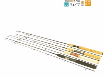 ダイワ クロスカーボ ファントム CC-662-2RS・シマノ バスワン XT 2651-2・リョービ バスラブ 2260L 他計4点 バスロッドセット