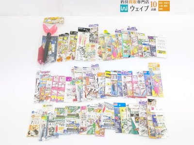 がまかつ うきまろ堤防のませ仕掛、ヤマシタ 遠投 カゴ釣、ささめ針 遠投デカアジ・万能カゴ釣り五目 他 計57点セット