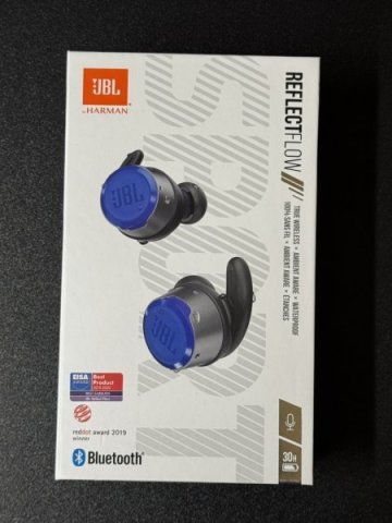 JBL　REFLECT FLOW　ワイヤレスイヤホン　ブルー