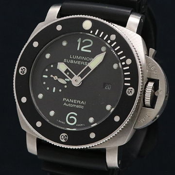 1円 稼働 パネライ ルミノール サブマーシブル OP3293 BB0000202 AT/自動巻 ブラック文字盤 メンズ腕時計 0257730 11ANT KMR