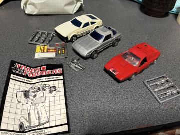 トランスフォーマー ダブルチェンジャー　3体セット　1タカラ　ハズブロ　1985 カムシャフト　ダウンシフト　オーバードライブ