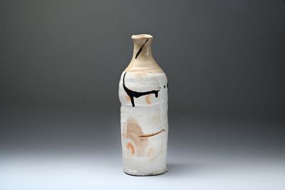 鯉江良二 徳利 とくり 共箱 栞 ［高さ 22cm x 胴 7cm ］