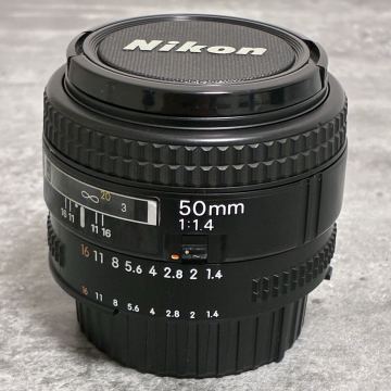 ★美品★ ニコン Nikon AF NIKKOR 50mm f/1.4 単焦点 カメラレンズ