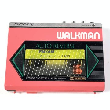 SONY ソニー WM-55 カセットウォークマン WALKMAN ポータブル カセットプレーヤー レトロ ビンテージ◆簡易検査品
