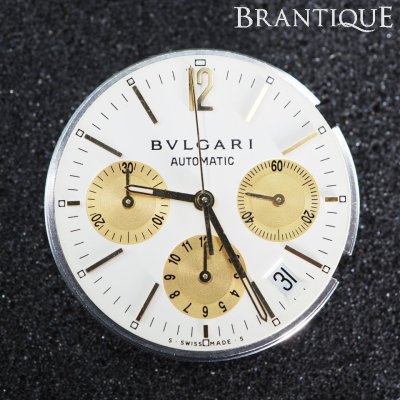 ◆ジャンク/1円～◆ BVLGARI ブルガリ クロノグラフ 文字盤 ムーブメント 自動巻き スイス製 動作未確認 ジャンク 「27939」