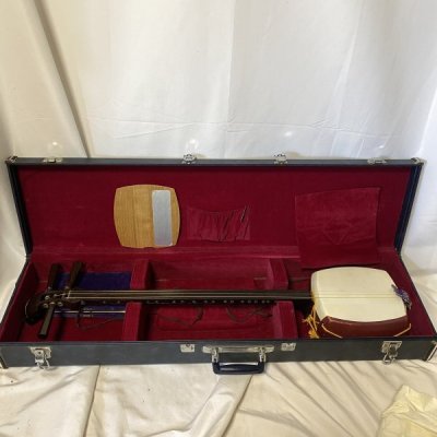 ジャンク【三味線】ケース付き メーカー不明 練習用 現状品