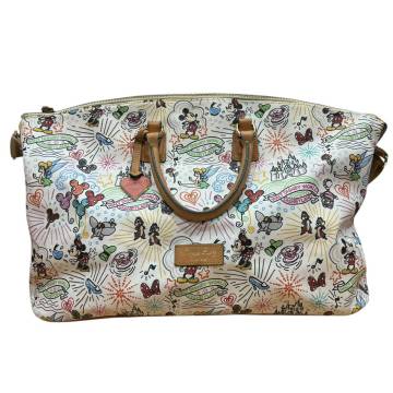 1円 DOONEY & BOURKE ドゥニー&パーク ディズニー ボストンバッグ PVC&times;レザー マルチカラー