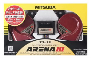ミツバ　アリーナIII クラクション　ホーン　中古　社外ホーン　切り替え　ユーロサウンド　電子サウンド　1円スタート　売り切り