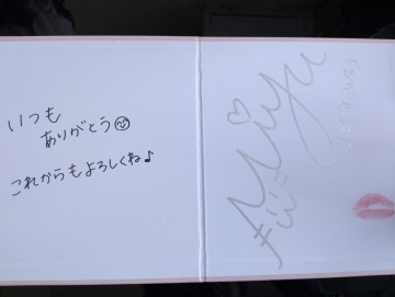 小日向みゆう　直筆サイン入りキスマーク入り色紙　トレカイベント特典